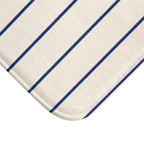 Le Bain Striped Bath Mat — French-Inspired Blue Stripe Bathroom Rug