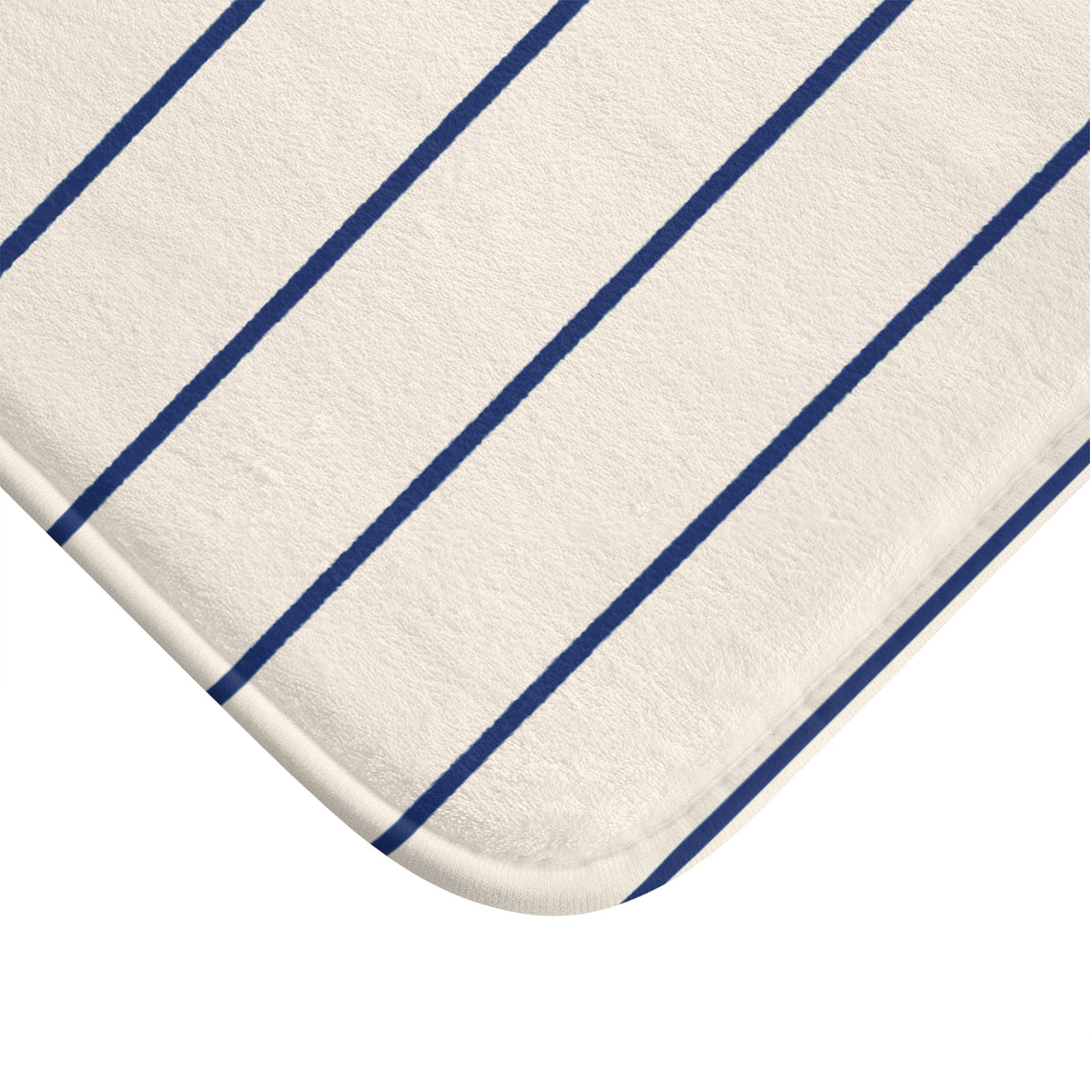 Le Bain Striped Bath Mat — French-Inspired Blue Stripe Bathroom Rug