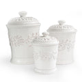 Bianca Leaf 3-Piece Kitchen Canister Set