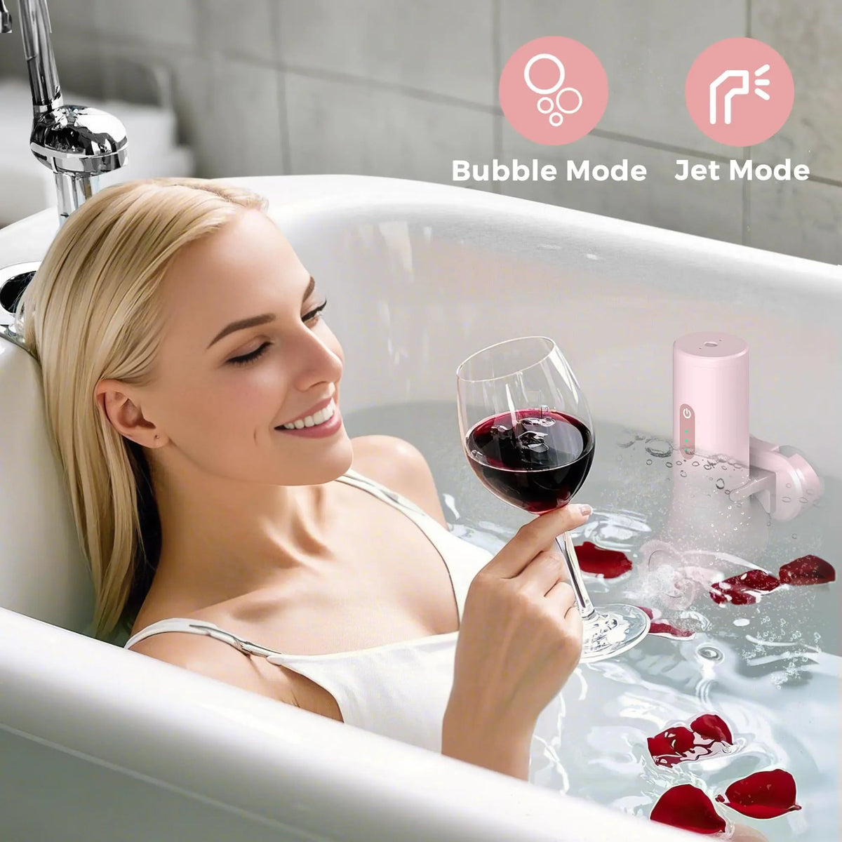 Momfann Cordless Portable Bath Jet Spa
