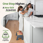 1-Step Wooden Stool for Kids(Multi-Purpose Step Stool for Kitchen, Bath, and Potty Training)