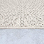 Solid Outdoor Rug for Patio or Balcony weatherproof in Mottled Cream