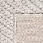 Solid Outdoor Rug for Patio or Balcony weatherproof in Mottled Cream