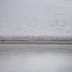 Super Soft Area Rug Fluffy High Pile Cosy Luxurious Touch in Solid Grey