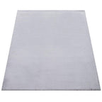 Super Soft Area Rug Fluffy High Pile Cosy Luxurious Touch in Solid Grey